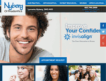 Tablet Screenshot of nybergorthodontics.com